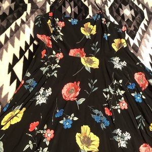 Nwot old navy black and floral dress sz xl